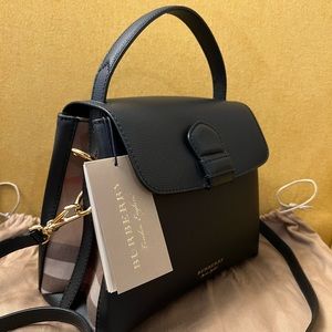 Burberry Camberley House Check Black Handbag